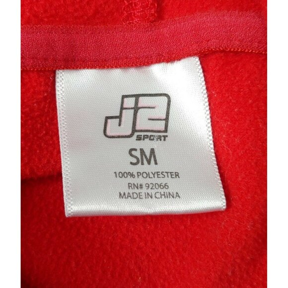 Ohio State Buckeyes Women's S Sweatshirt Hooded Red J2Sport Polyester Pullover - Picture 5 of 6